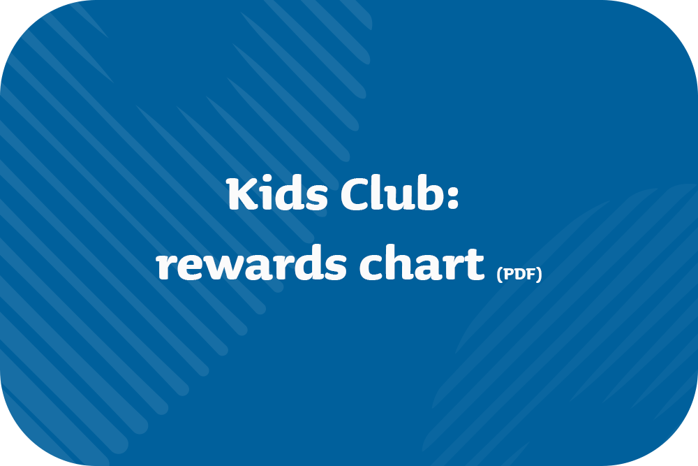 Kids Club: rewards chart PDF