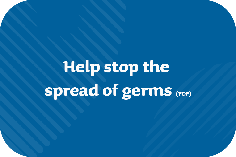 Help stop the spread of germs PDF